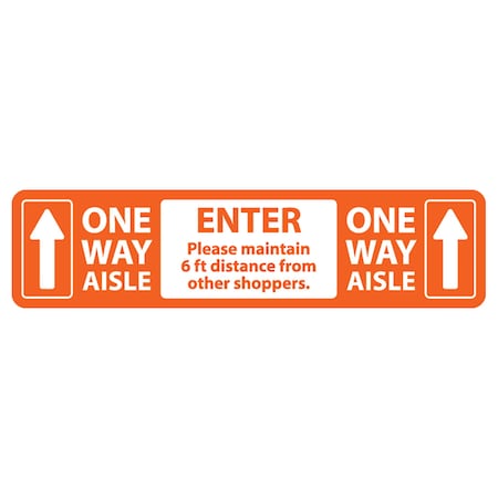 One Way Entrance, Orange, 15, 8630XOR